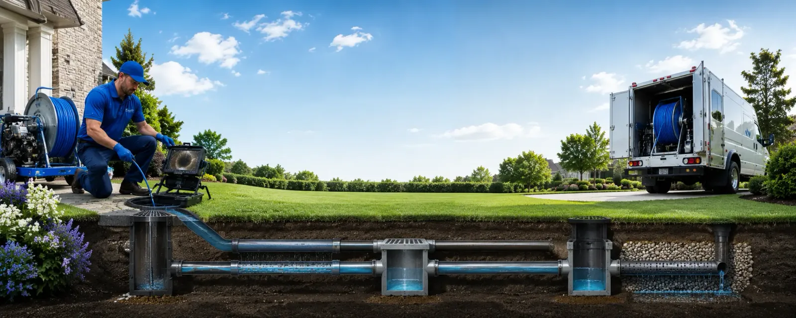 Outdoor drain cleaning information for Alverda, PA